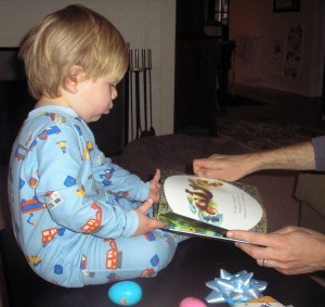 Easter Bunny brought a new book