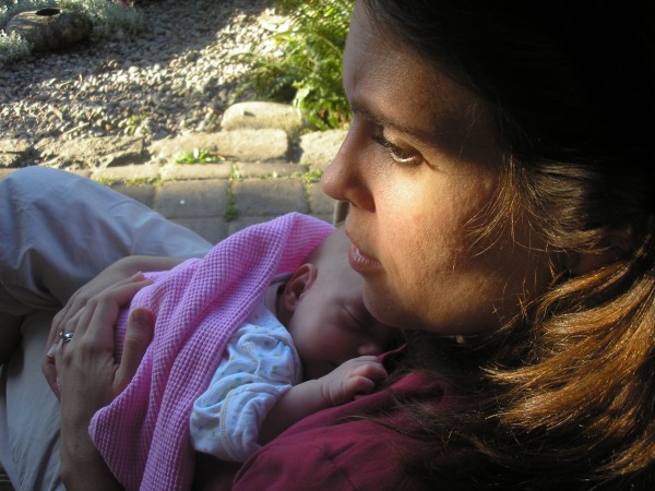 06/30/09 - Eve snuggling with Mom